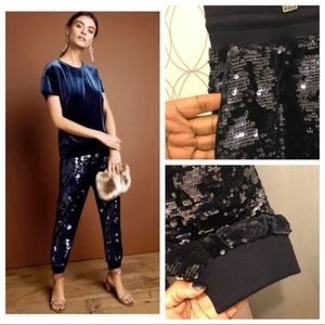 Anthropologie ETT TWA Sequin Joggers